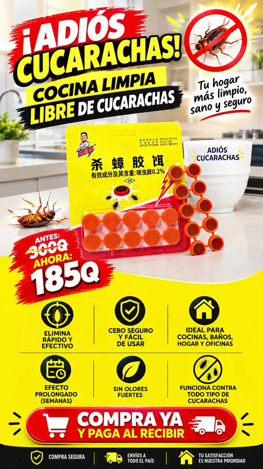 CUCARACHA KILLER- CEBO ELIMINA CUCARACHAS